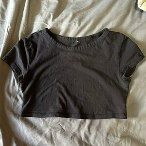 Black Crop Top extra cropped
